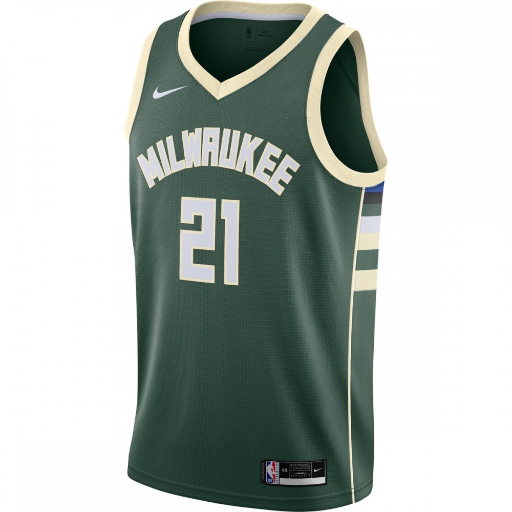 Jrue Holiday Milwaukee Bucks 2020/21 Swingman Jersey Hunter Green - Icon Edition-Pro Kit Vault | Brand New 26/27 Sports Jerseys